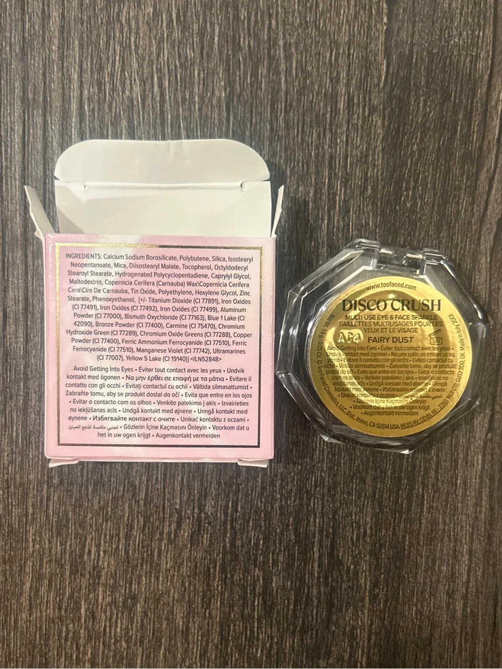 Too Faced Disco Crush Eye & Face Sparkle - in Shade Fairy Dust NIB